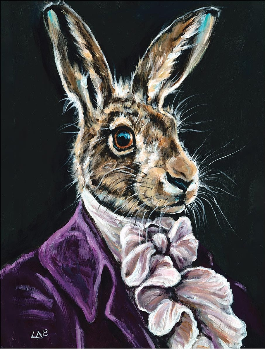 Leopold Hare Print by Louise Brown