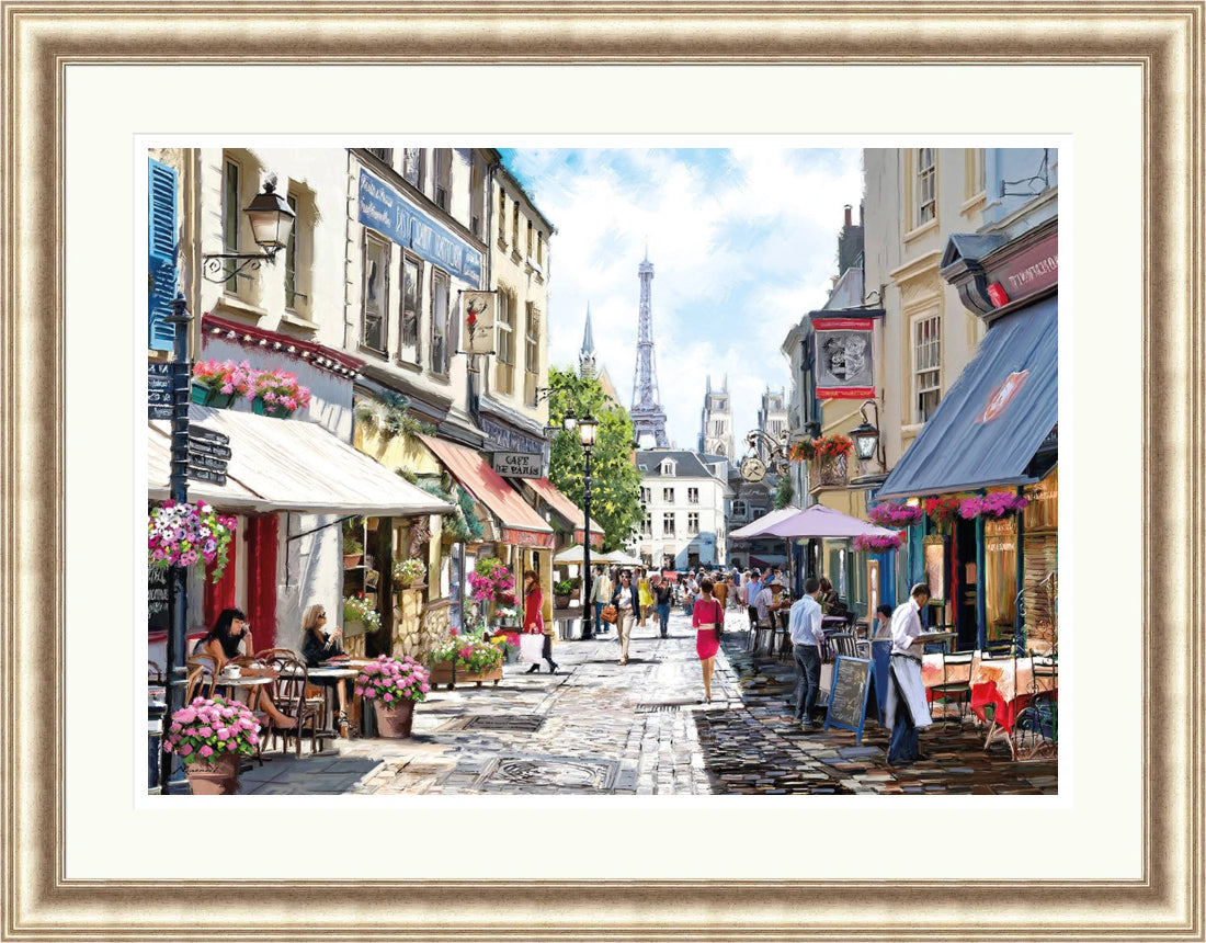 Paris Cafe Street by Richard Macneil