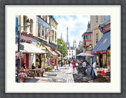 Paris Cafe Street by Richard Macneil