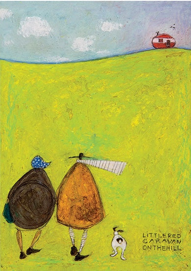 Little Red Caravan On The Hill by Sam Toft