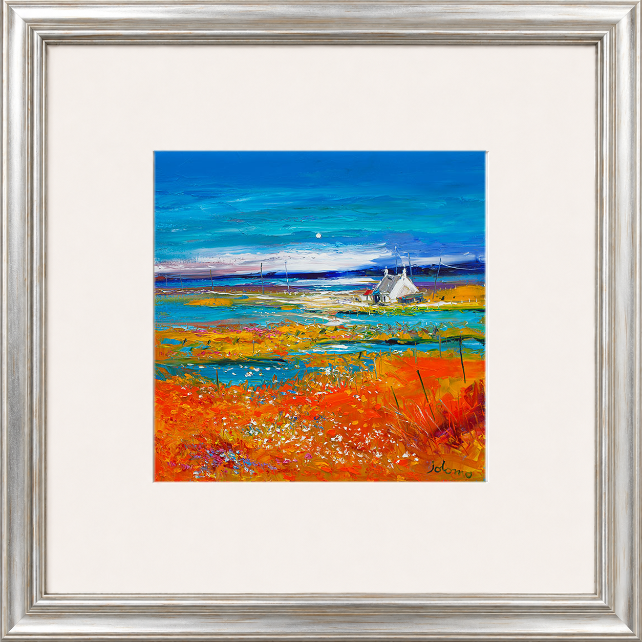 Machair Wild Cotton and Wild Flowers, South Uist by John Lowrie Morrison (Jolomo)