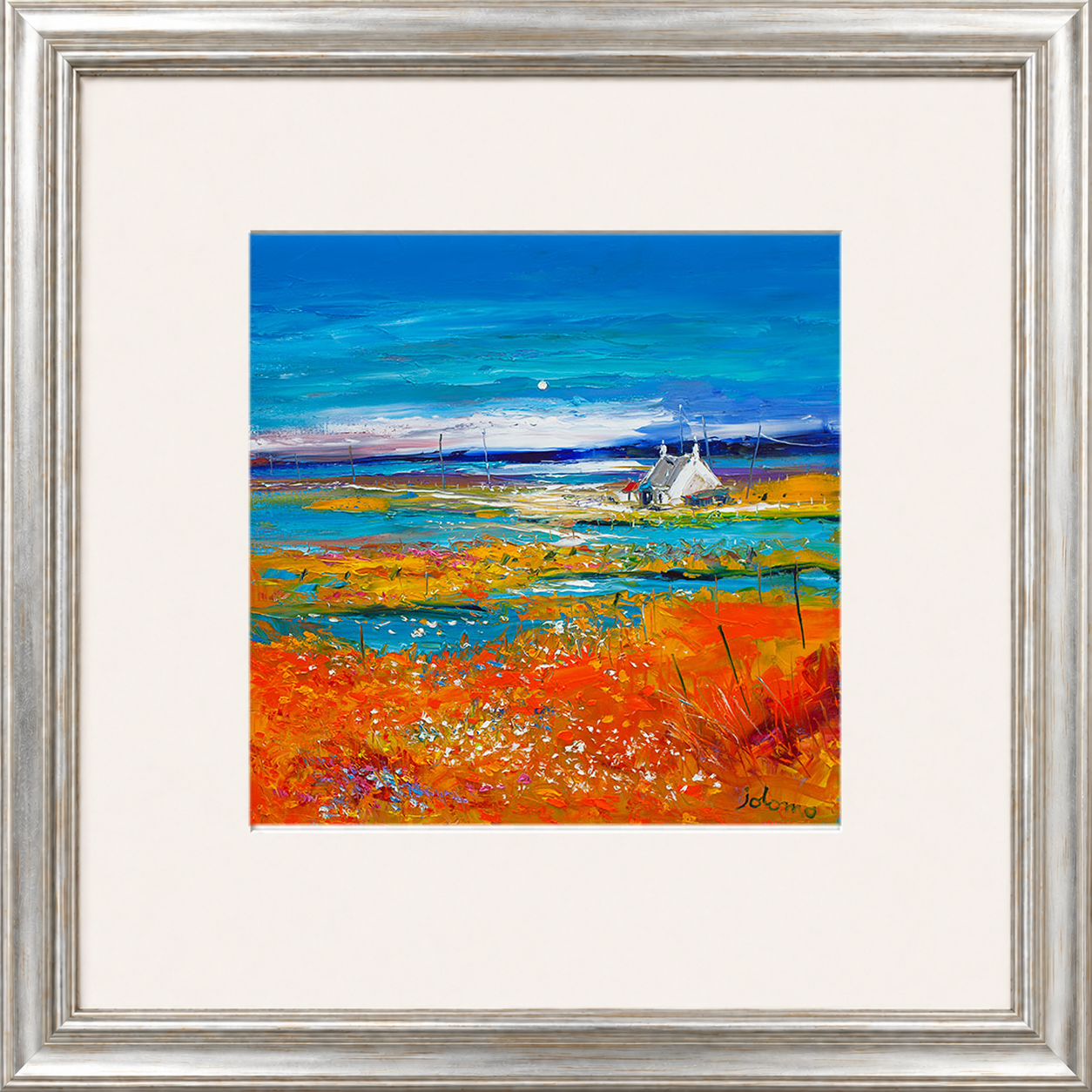 Machair Wild Cotton and Wild Flowers, South Uist by John Lowrie Morrison (Jolomo)