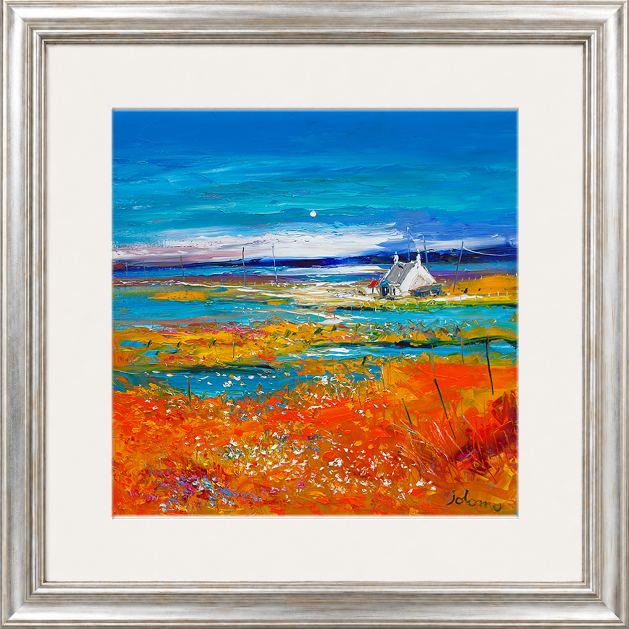 Machair Wild Cotton and Wild Flowers, South Uist by John Lowrie Morrison (Jolomo)