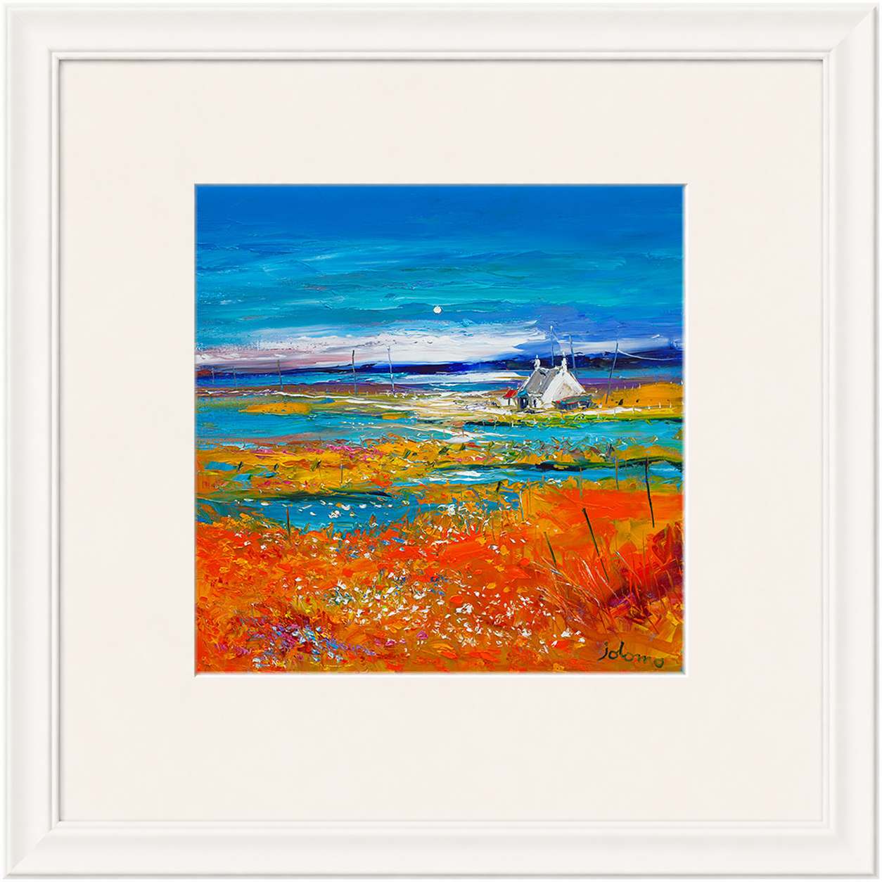 Machair Wild Cotton and Wild Flowers, South Uist by John Lowrie Morrison (Jolomo)