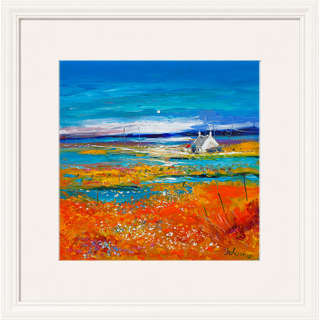 Machair Wild Cotton and Wild Flowers, South Uist by John Lowrie Morrison (Jolomo)