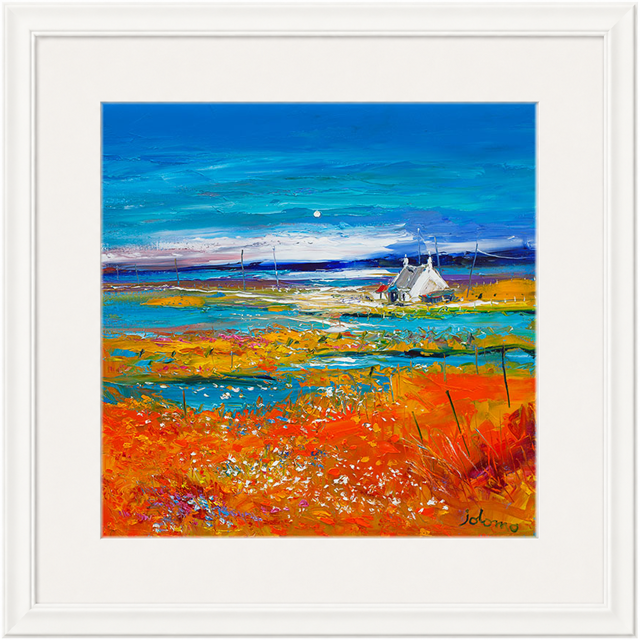 Machair Wild Cotton and Wild Flowers, South Uist by John Lowrie Morrison (Jolomo)