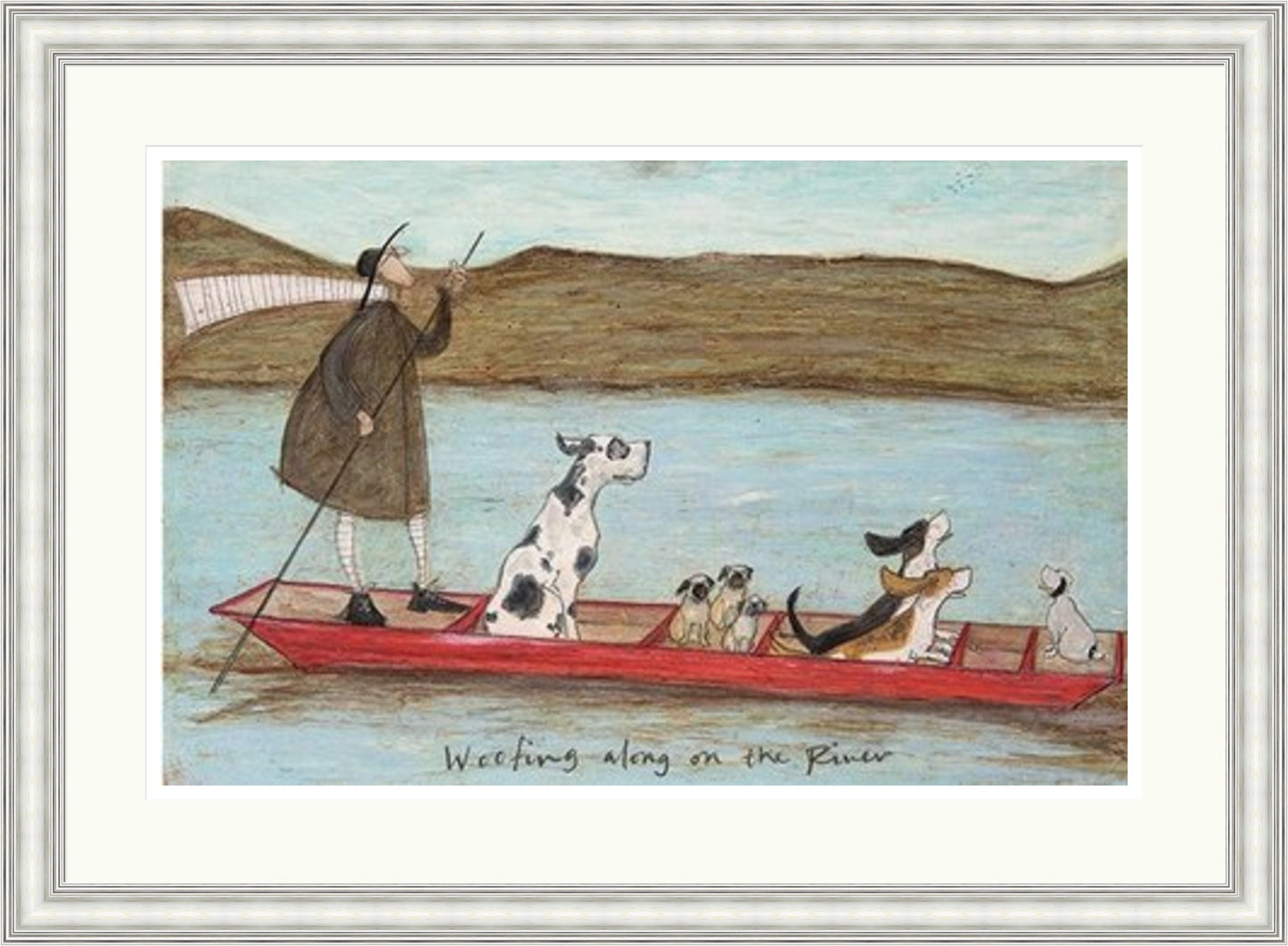 Woofing Along on the River by Sam Toft