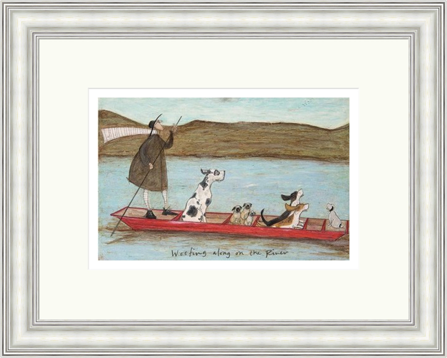 Woofing Along on the River by Sam Toft