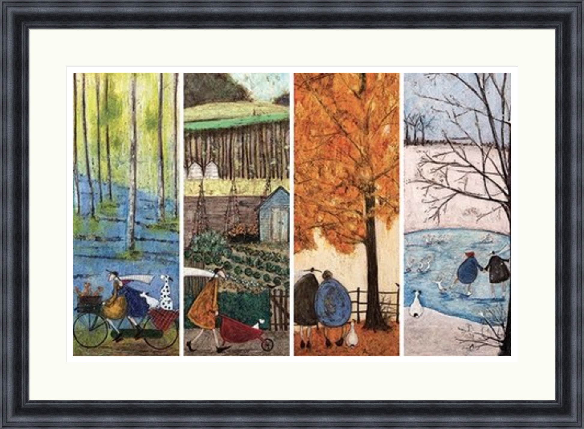 Which is your Favourite Season by Sam Toft framed sam toft wall art print - alternate product image 3