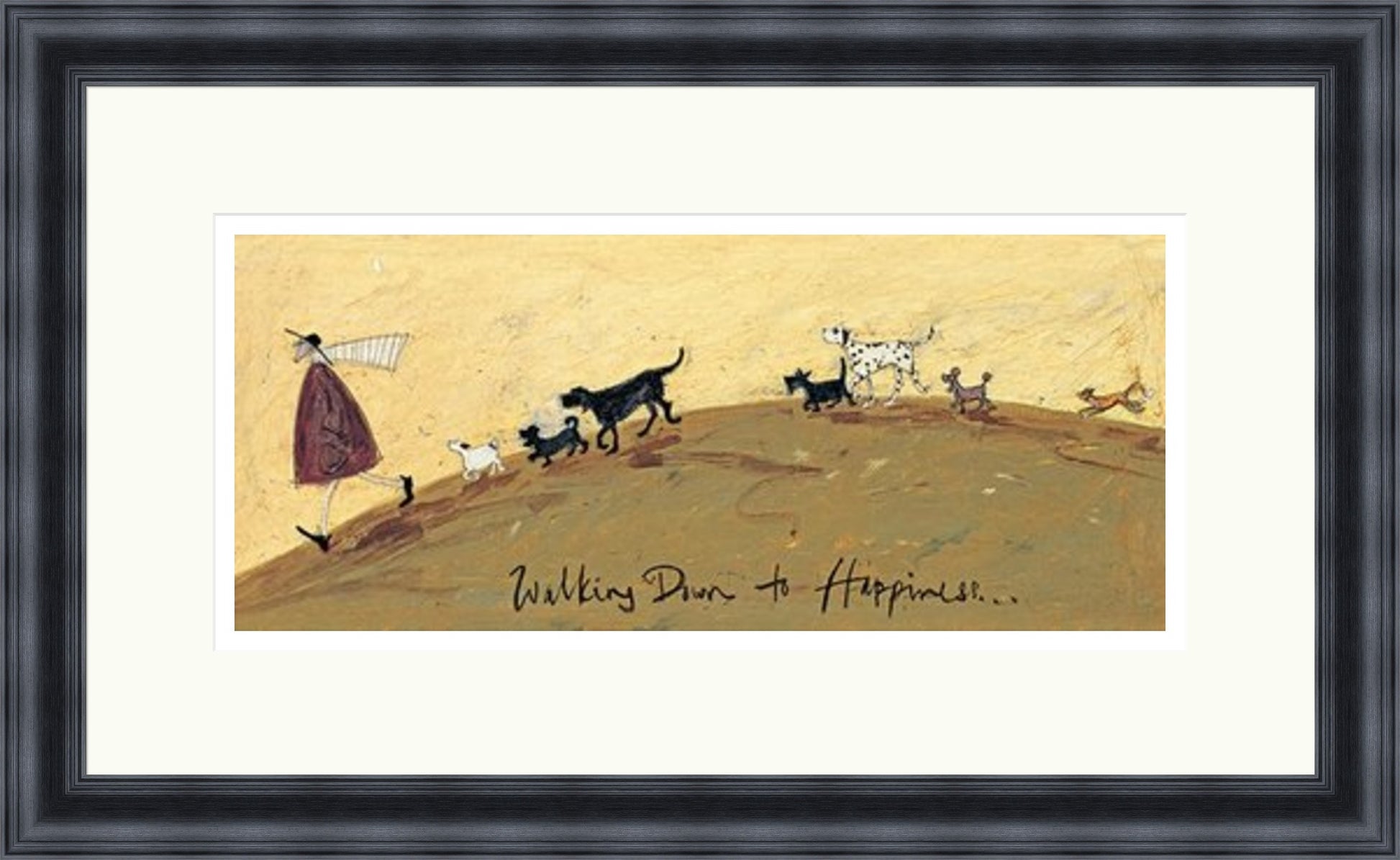 Walking Down to Happiness by Sam Toft framed sam toft wall art print - alternate product image 3