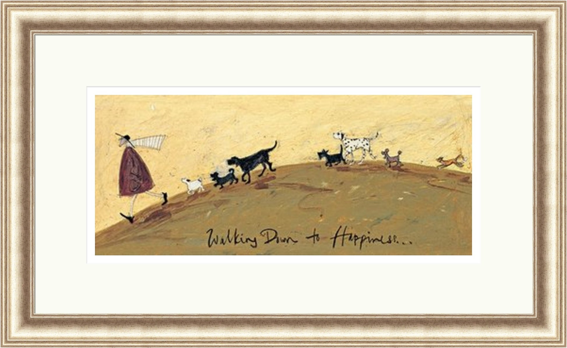 Walking Down to Happiness by Sam Toft framed sam toft wall art print - alternate product image 5