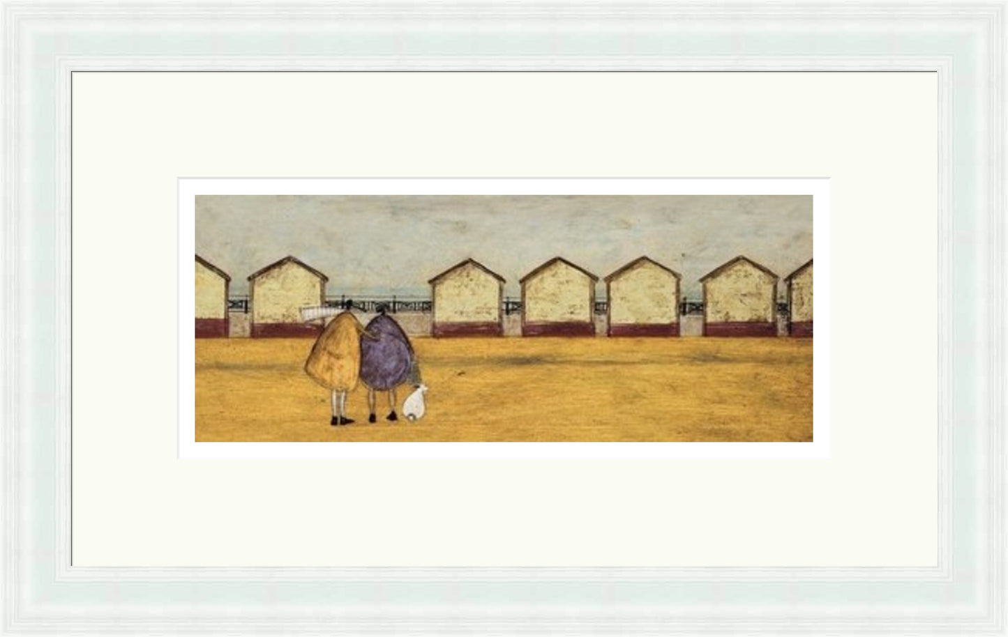 Looking Through the Gap in the Beach Huts by Sam Toft