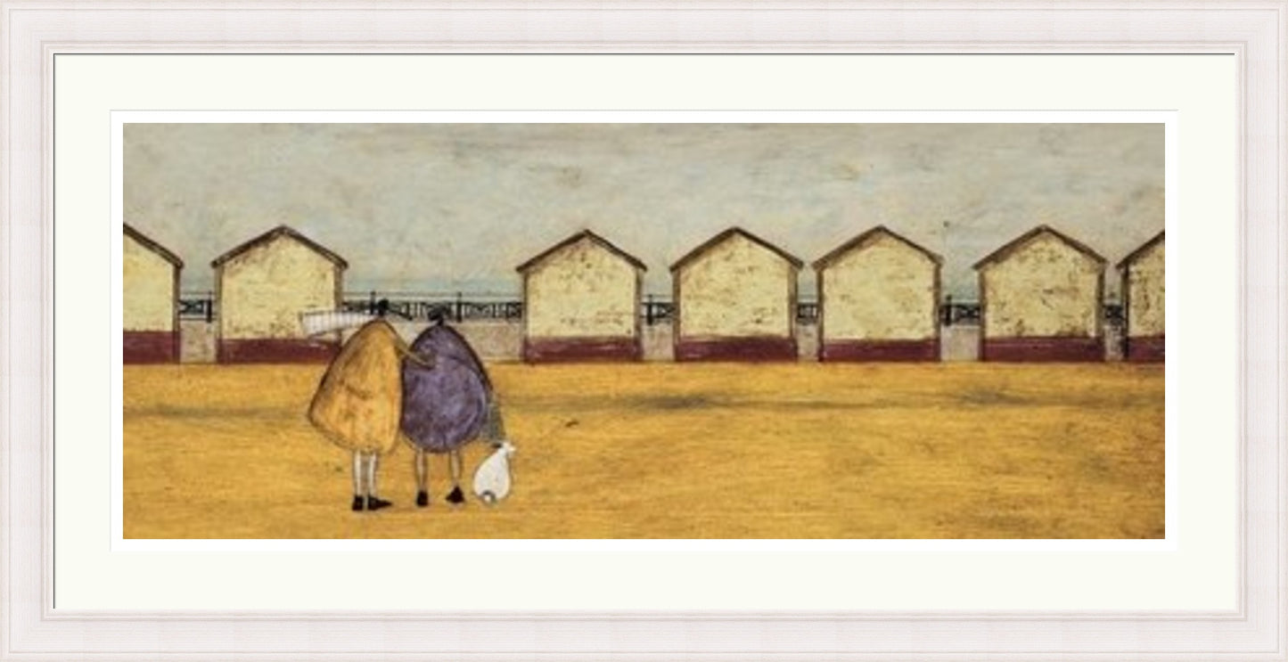 Looking Through the Gap in the Beach Huts by Sam Toft