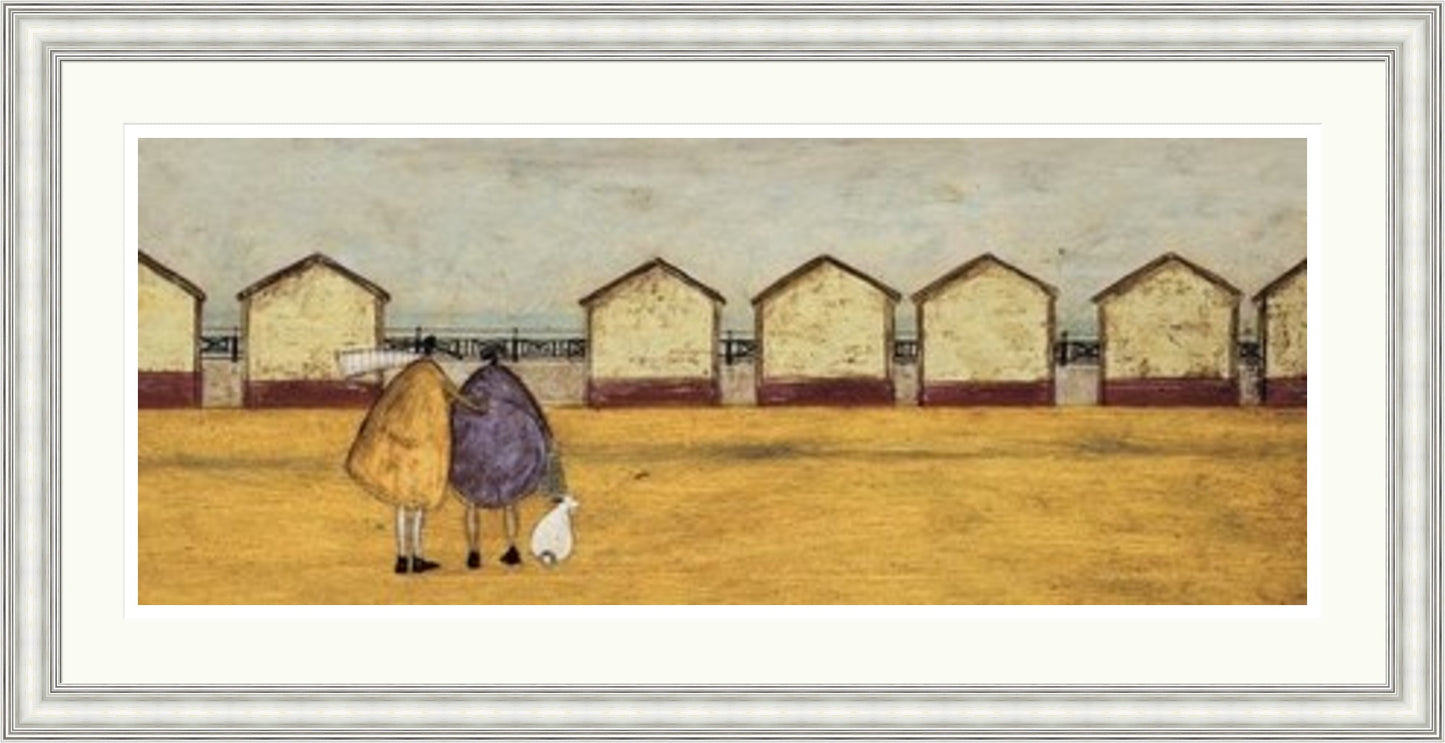 Looking Through the Gap in the Beach Huts by Sam Toft