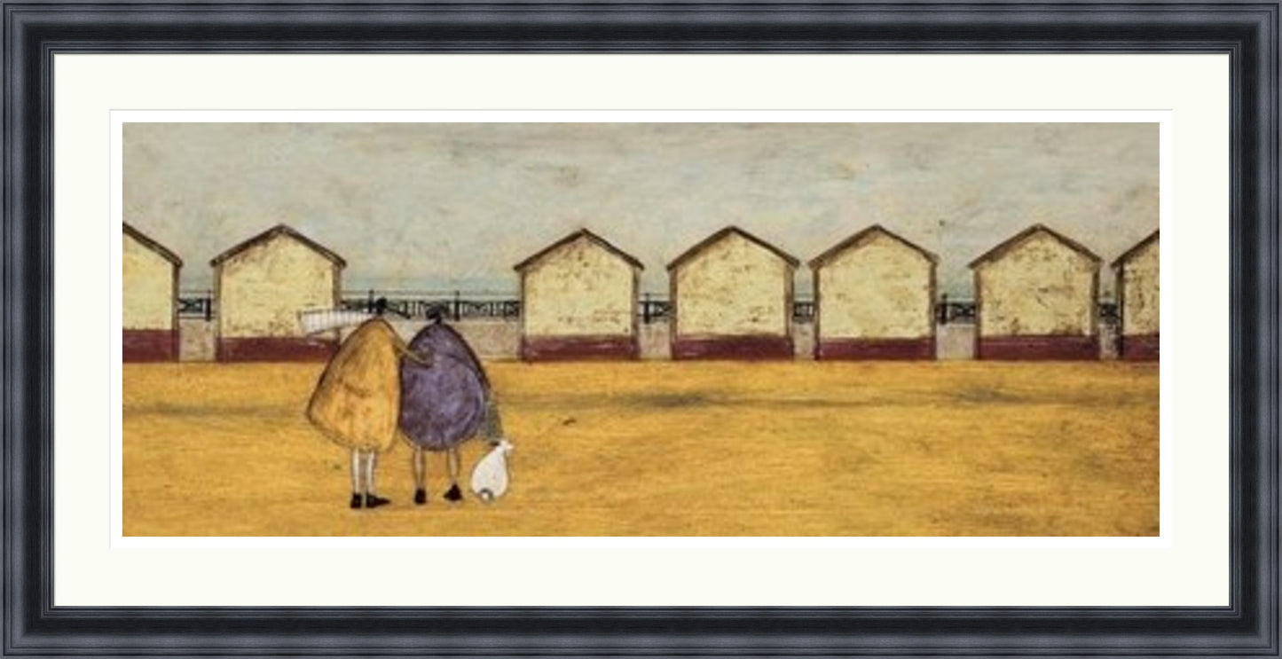 Looking Through the Gap in the Beach Huts by Sam Toft