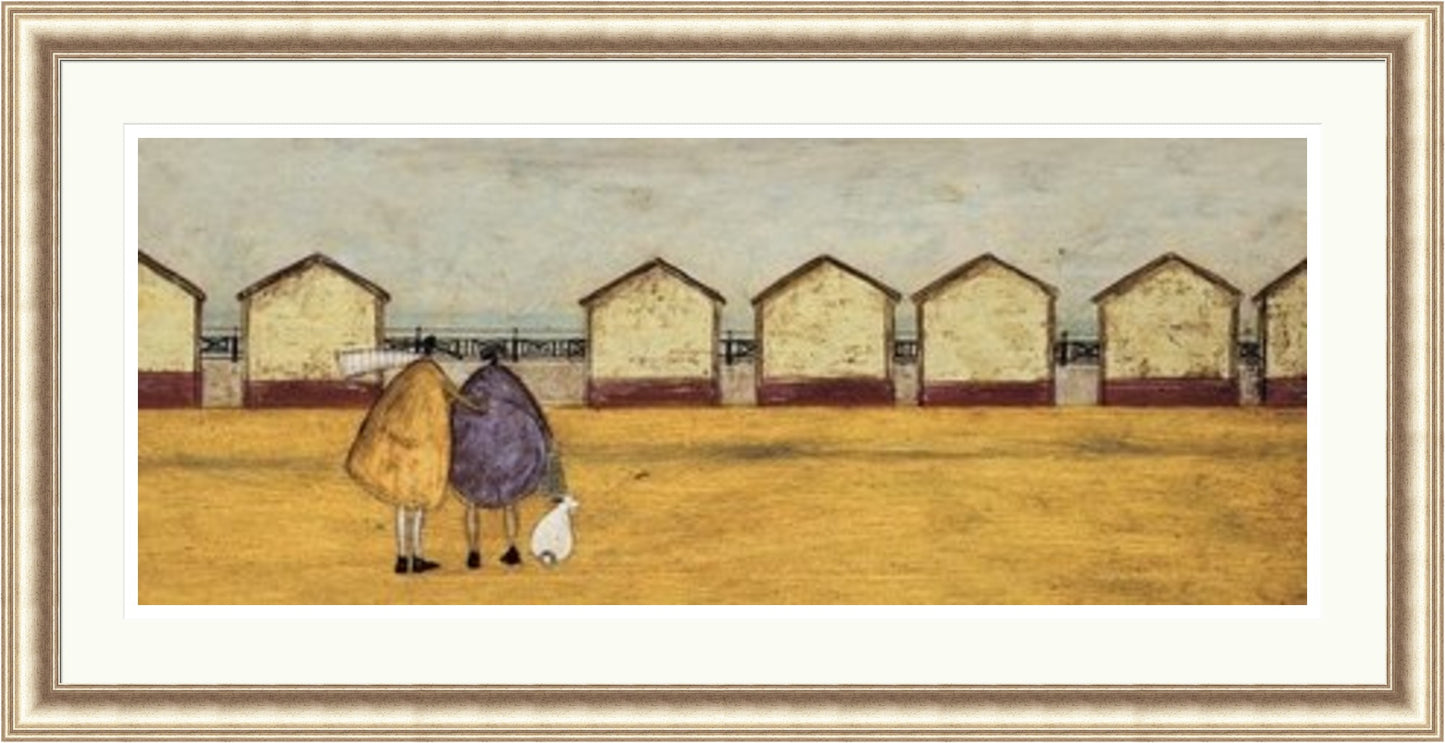 Looking Through the Gap in the Beach Huts by Sam Toft