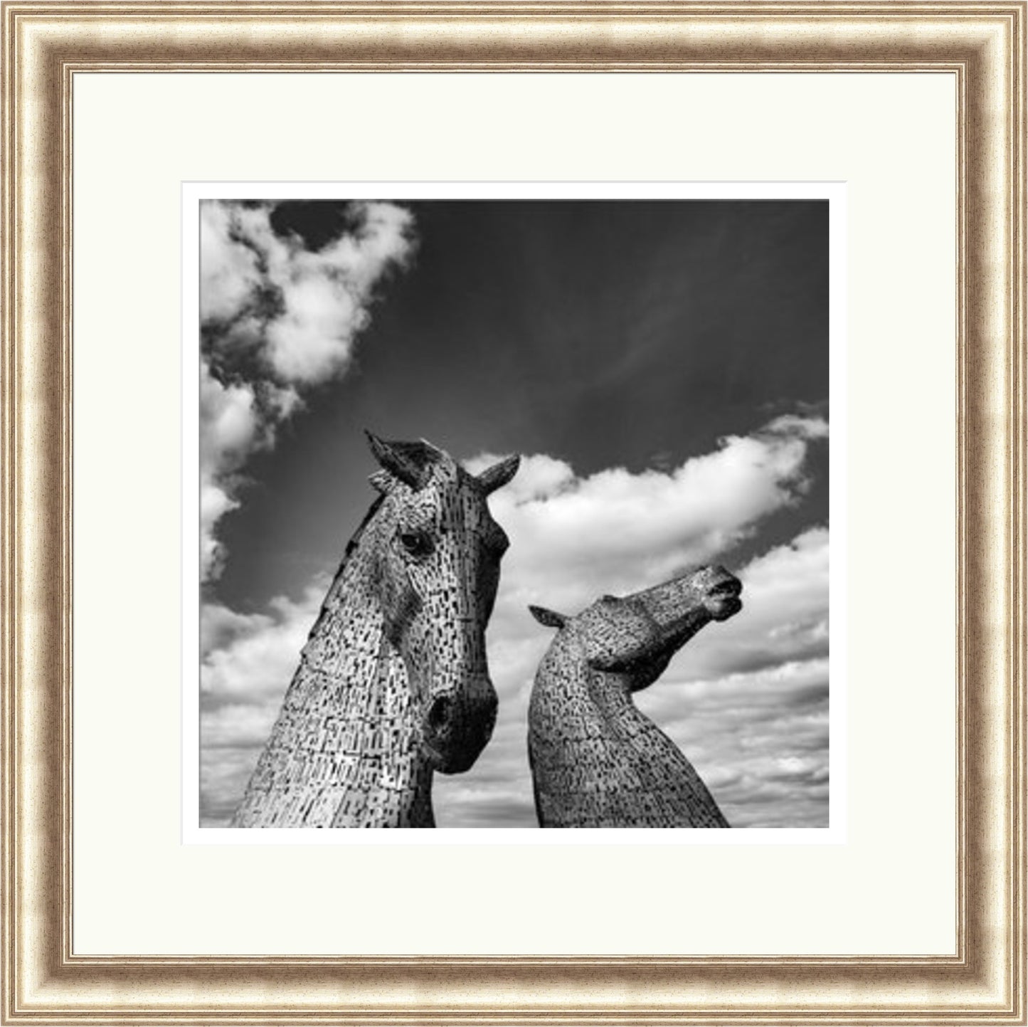 The Kelpies Black and White