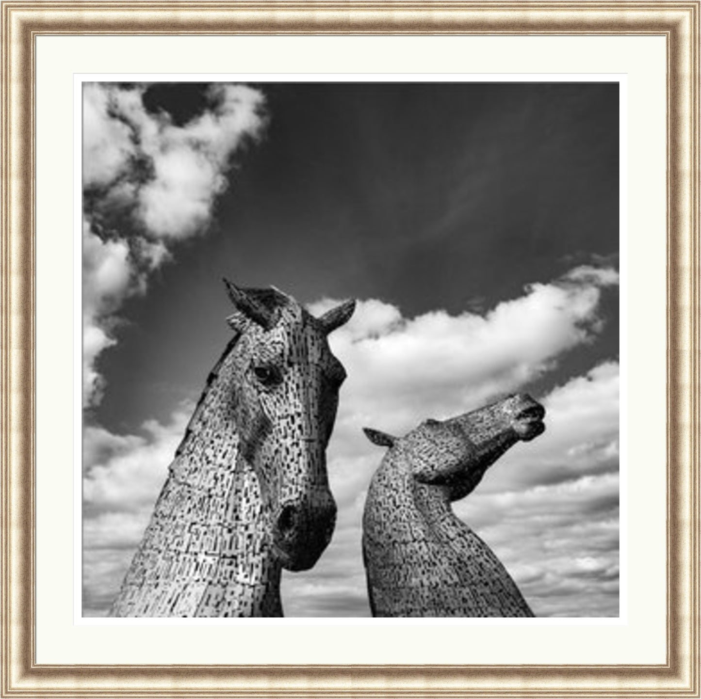 The Kelpies Black and White