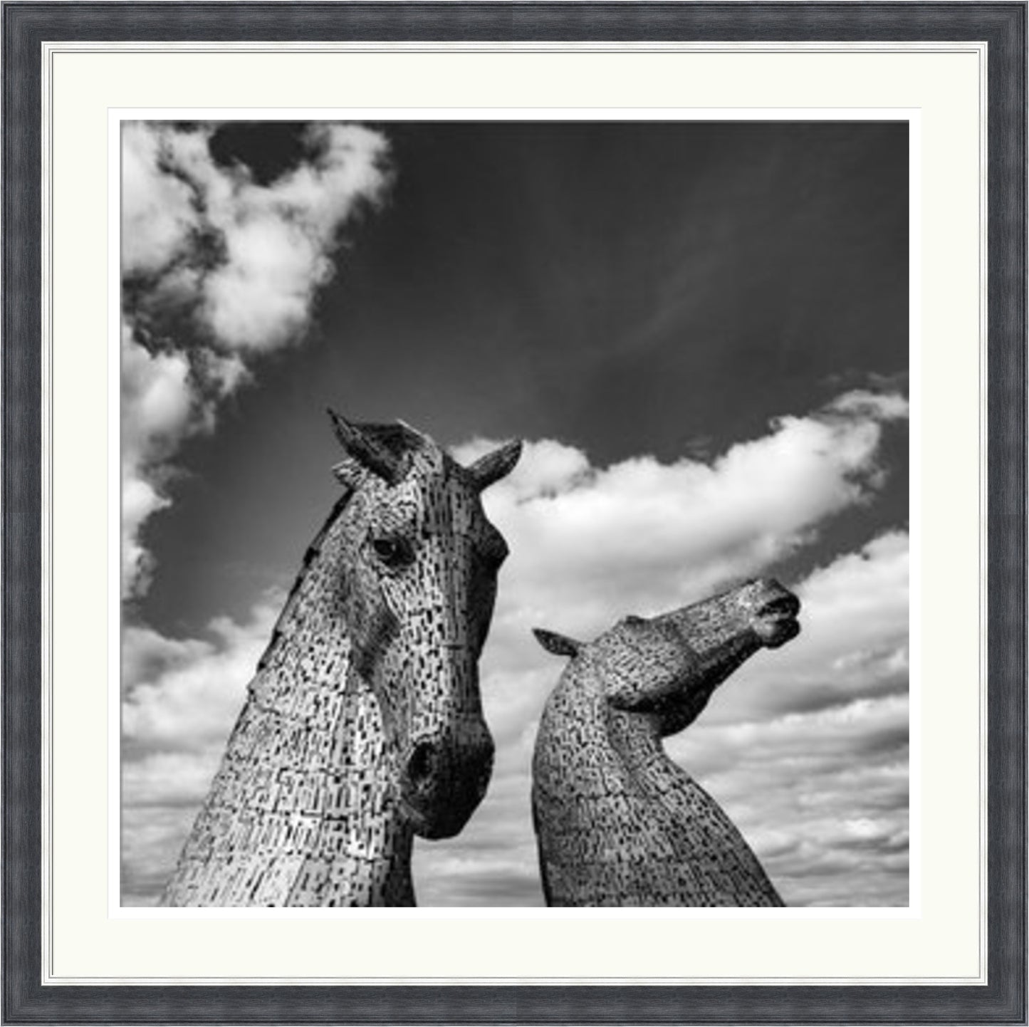 The Kelpies Black and White