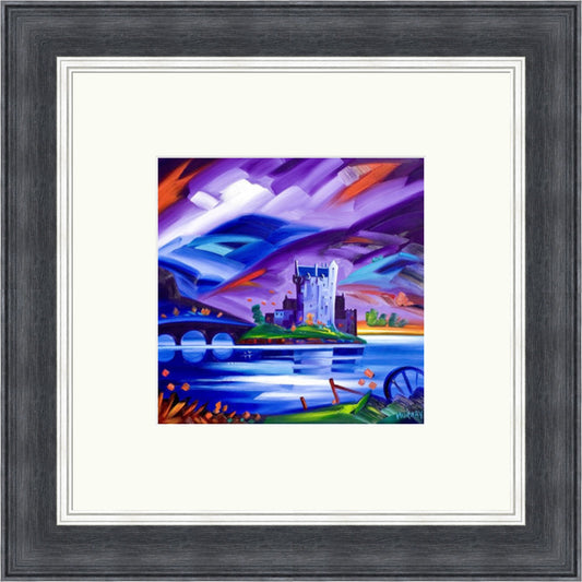 Eilean Donan Castle, Purple Skies by Raymond Murray