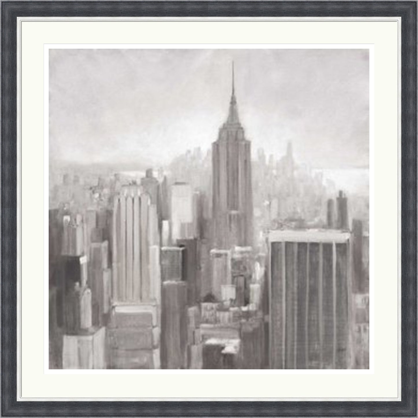 Manhattan in the Mist - Grey by Julia Purinton