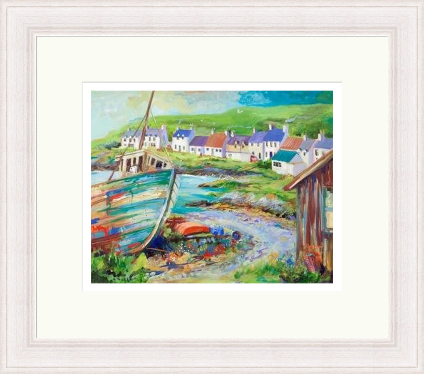 Boatyard, Portnahaven by Ann Vastano