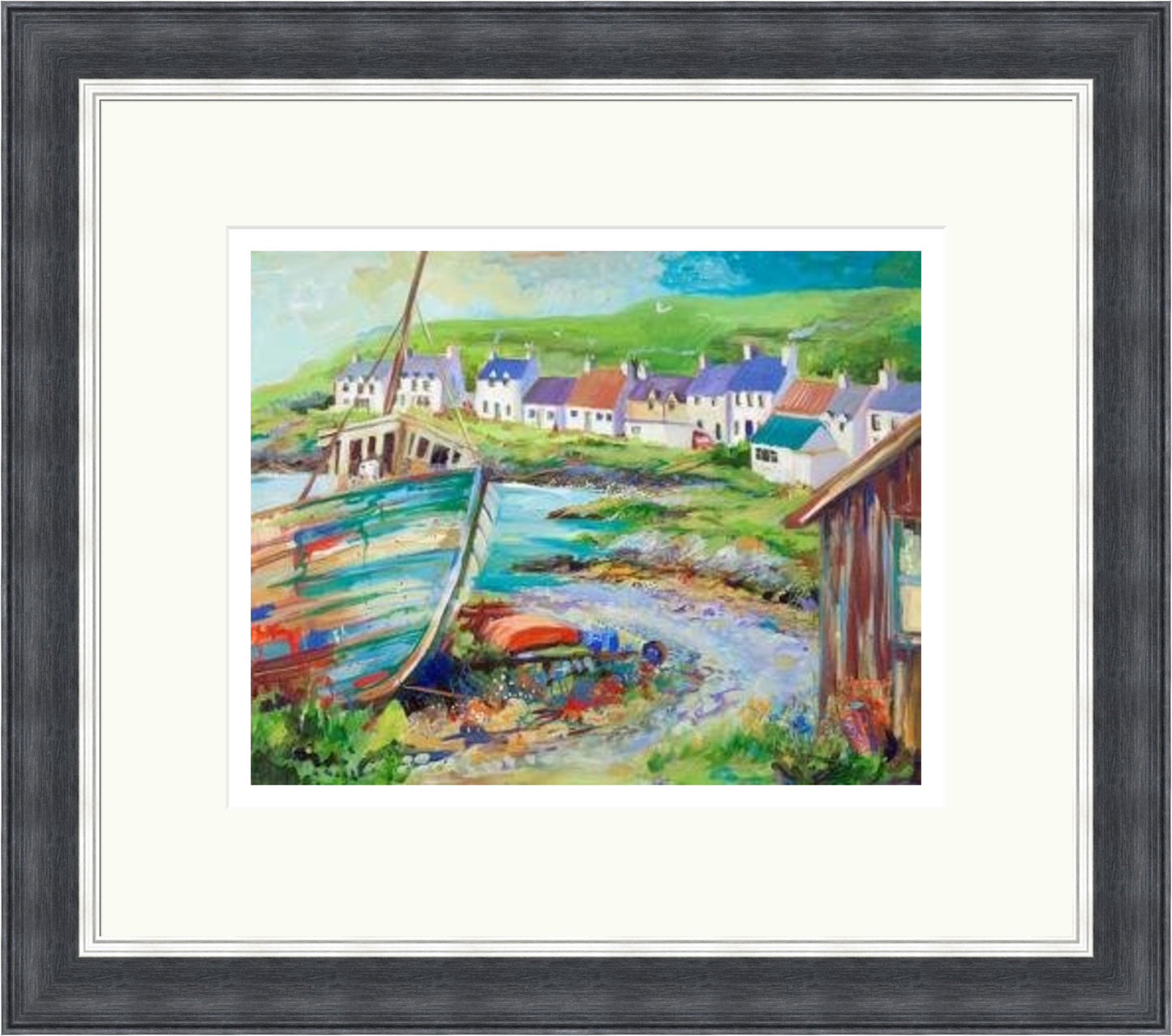 Boatyard, Portnahaven by Ann Vastano