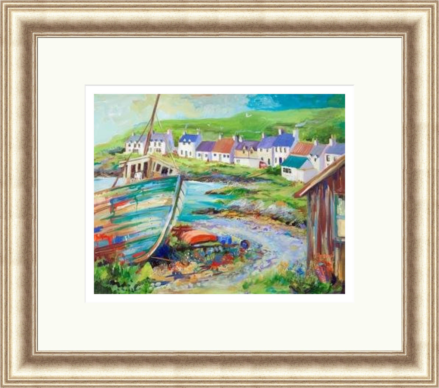 Boatyard, Portnahaven by Ann Vastano