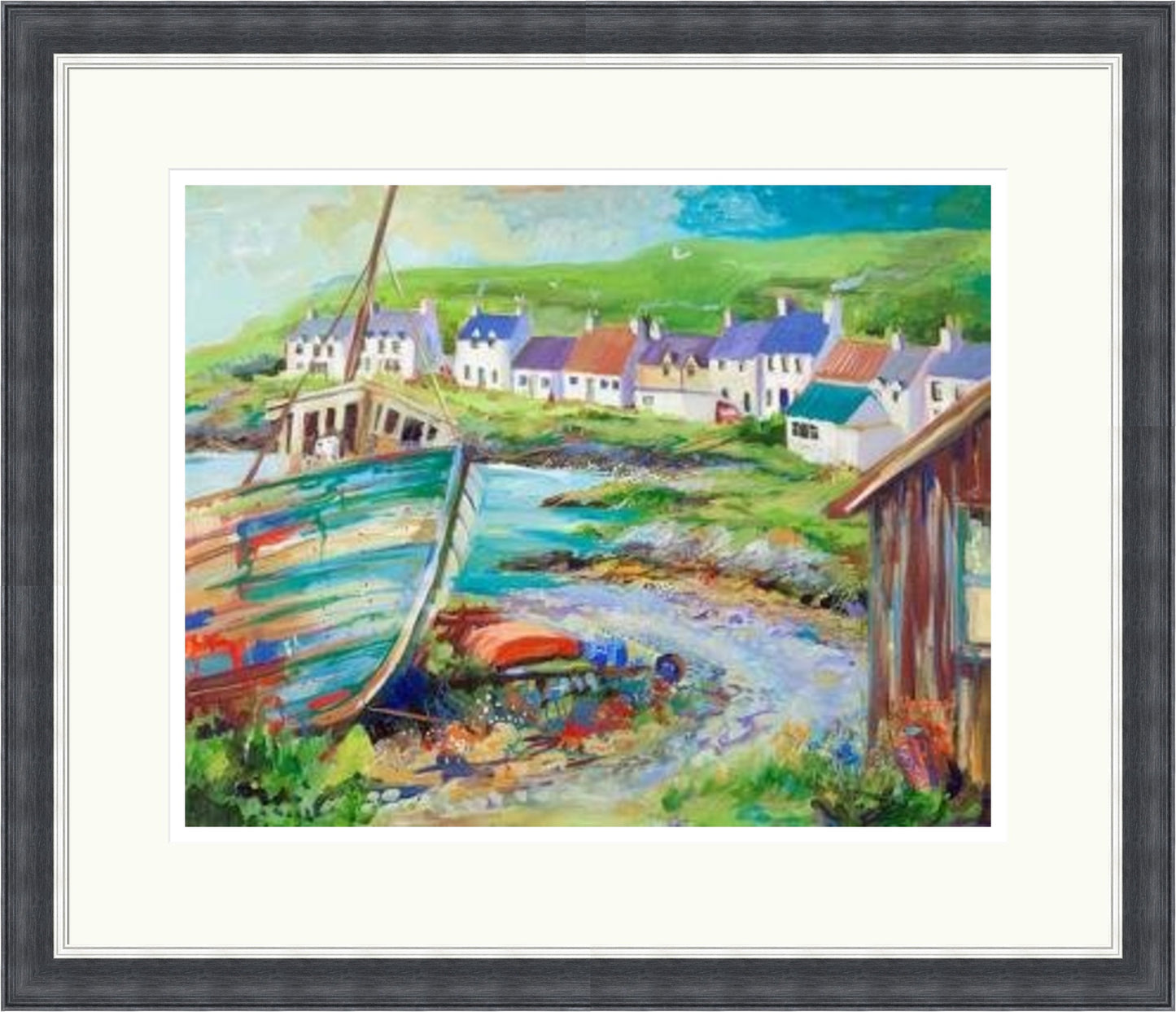 Boatyard, Portnahaven by Ann Vastano