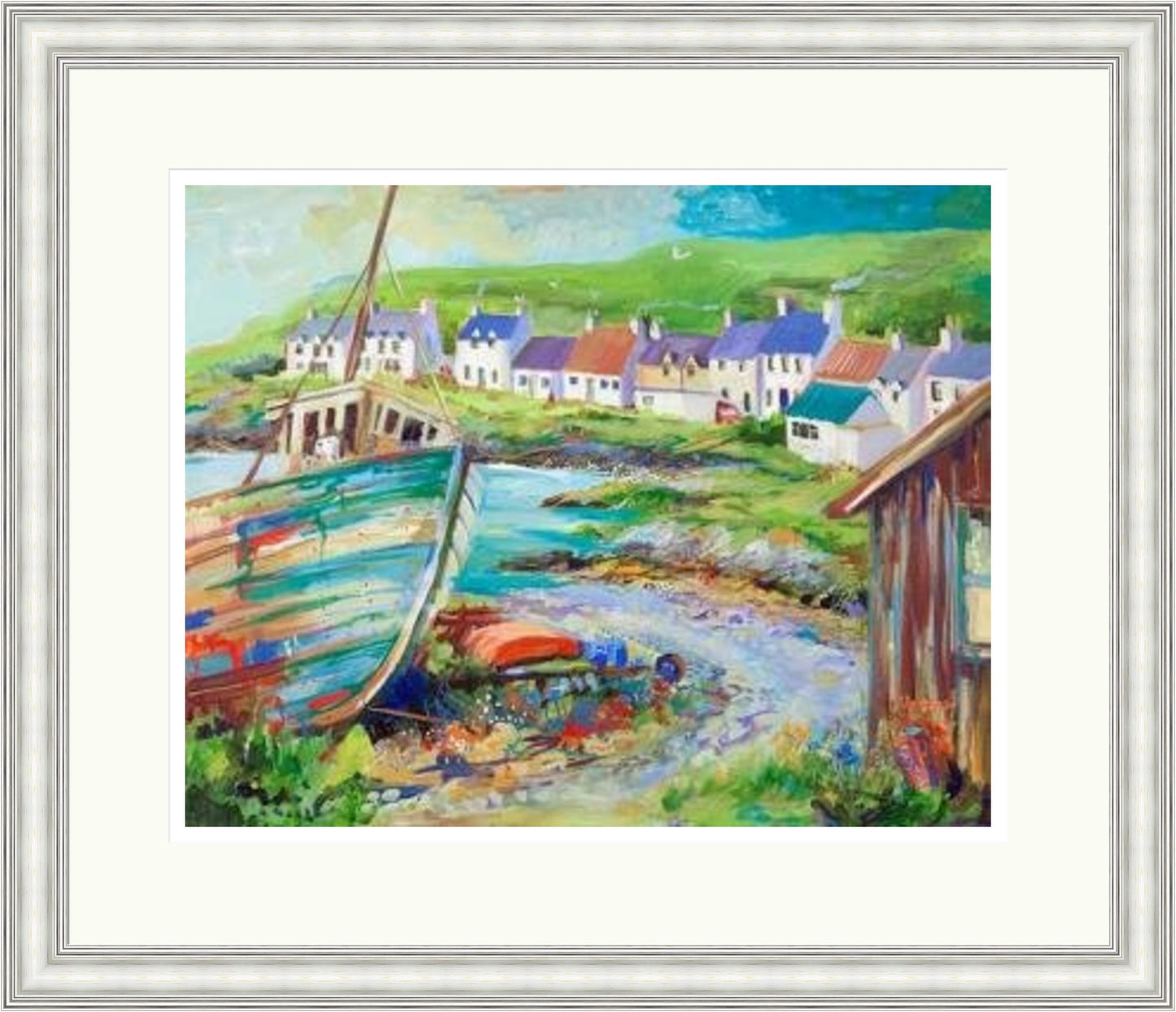 Boatyard, Portnahaven by Ann Vastano