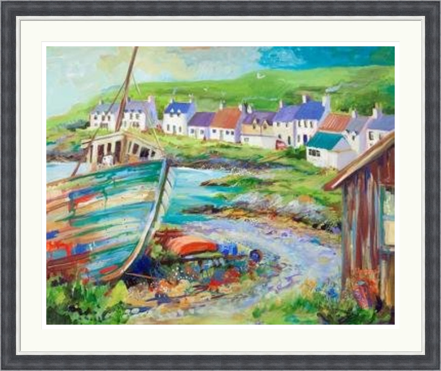 Boatyard, Portnahaven by Ann Vastano