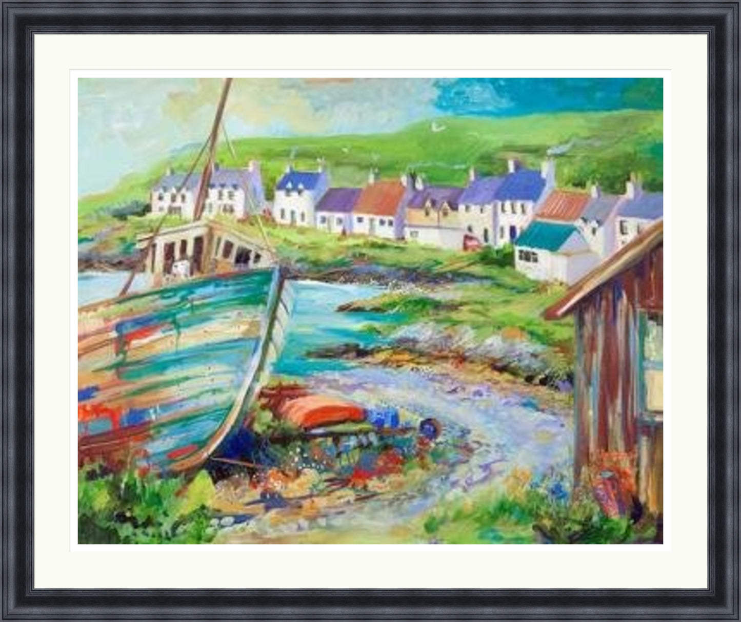 Boatyard, Portnahaven by Ann Vastano