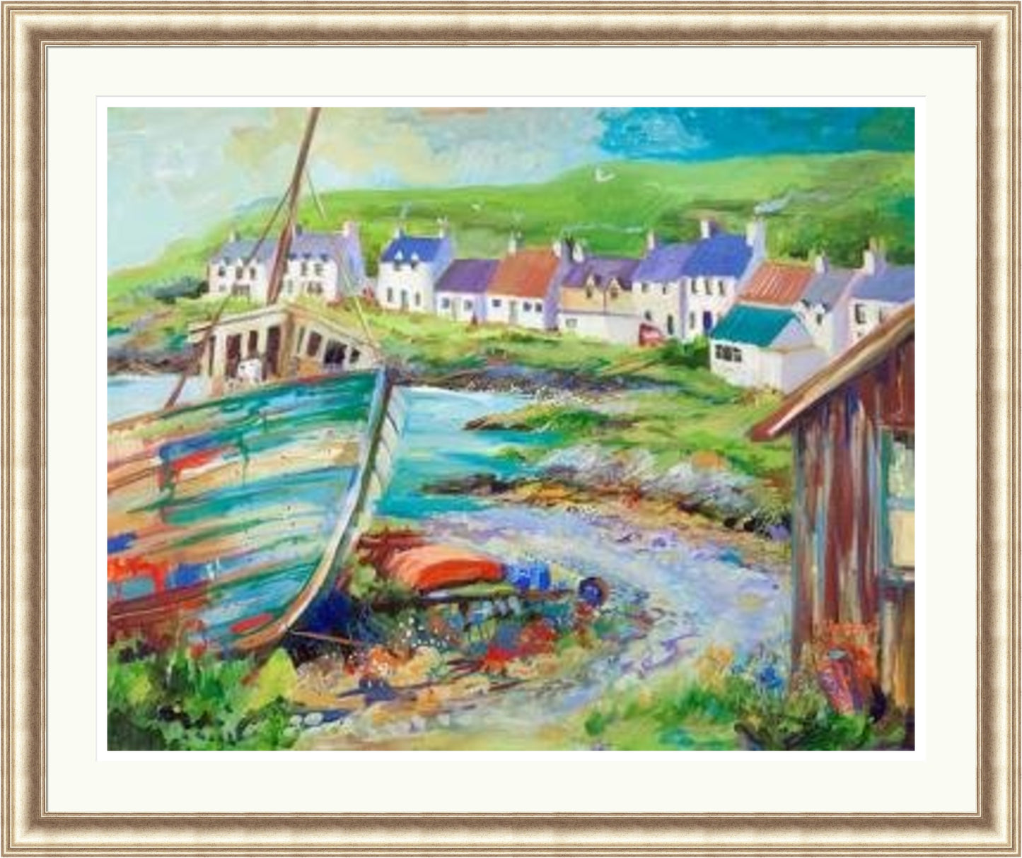 Boatyard, Portnahaven by Ann Vastano