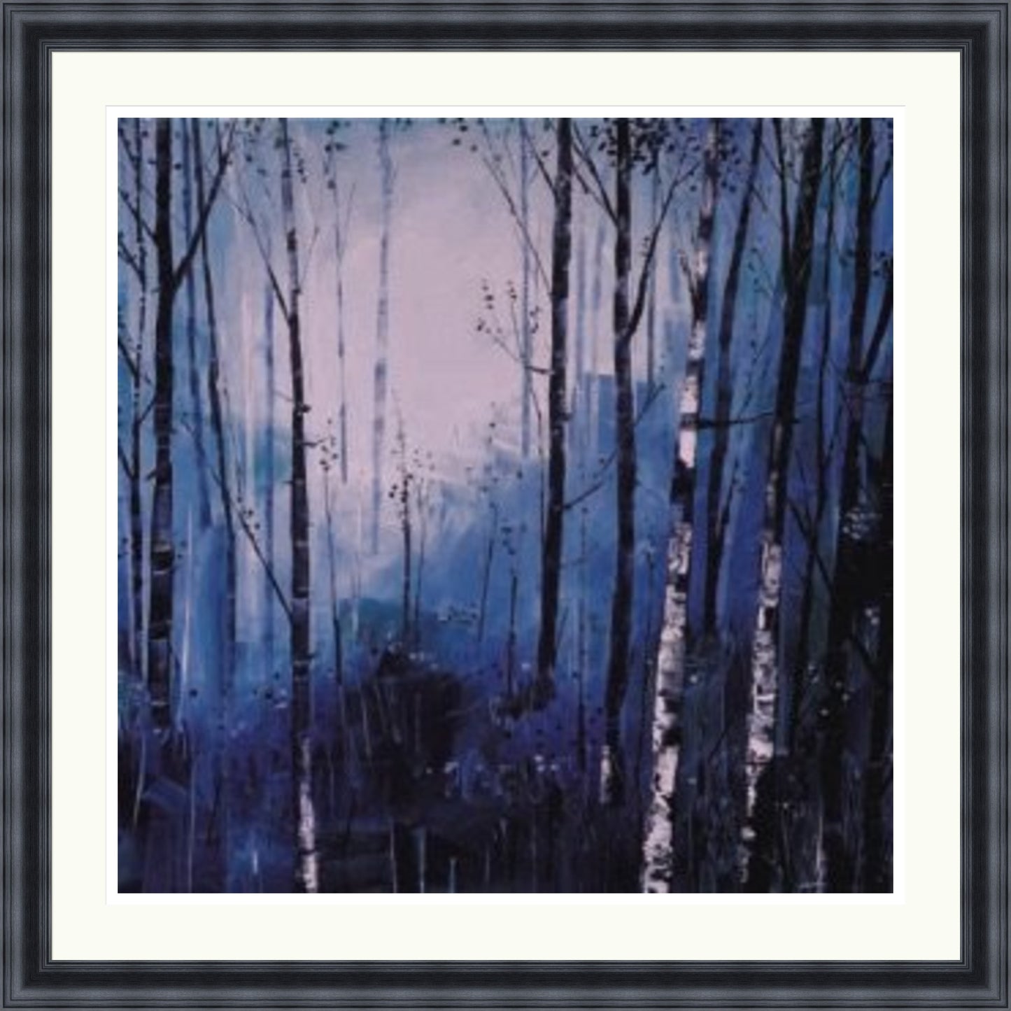 Birches and Blues Limited Edition Art Print By Daniel Campbell