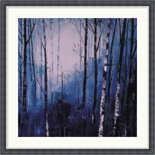 Birches and Blues Limited Edition Art Print By Daniel Campbell