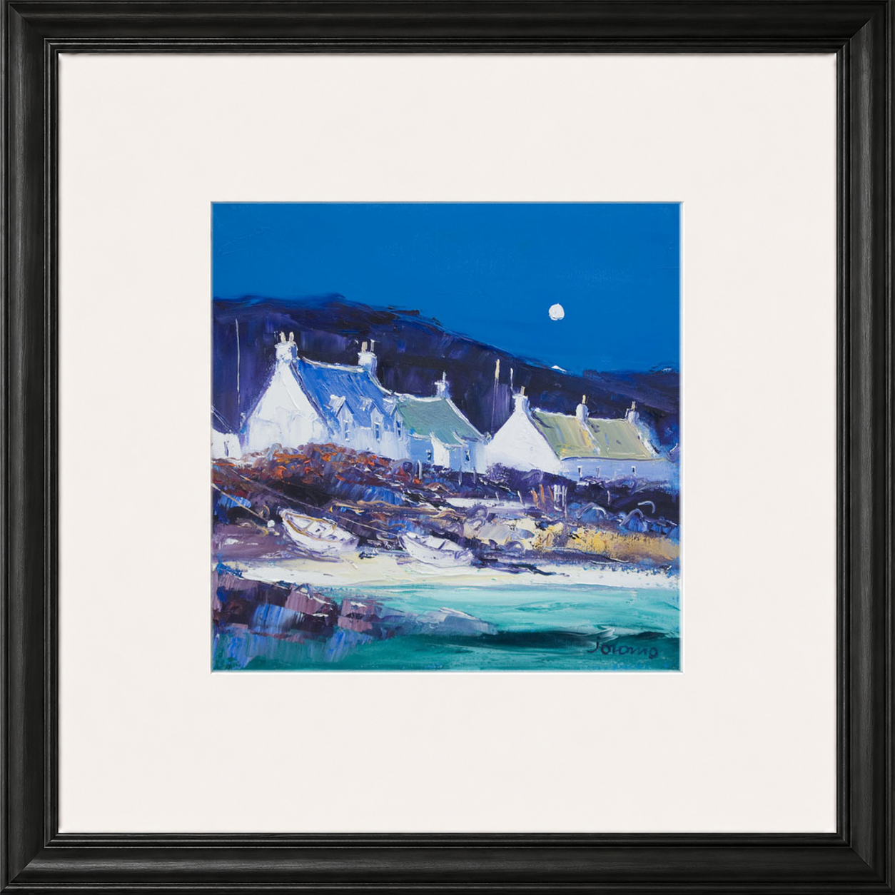 Moon over the Village, Iona by John Lowrie Morrison (Jolomo)