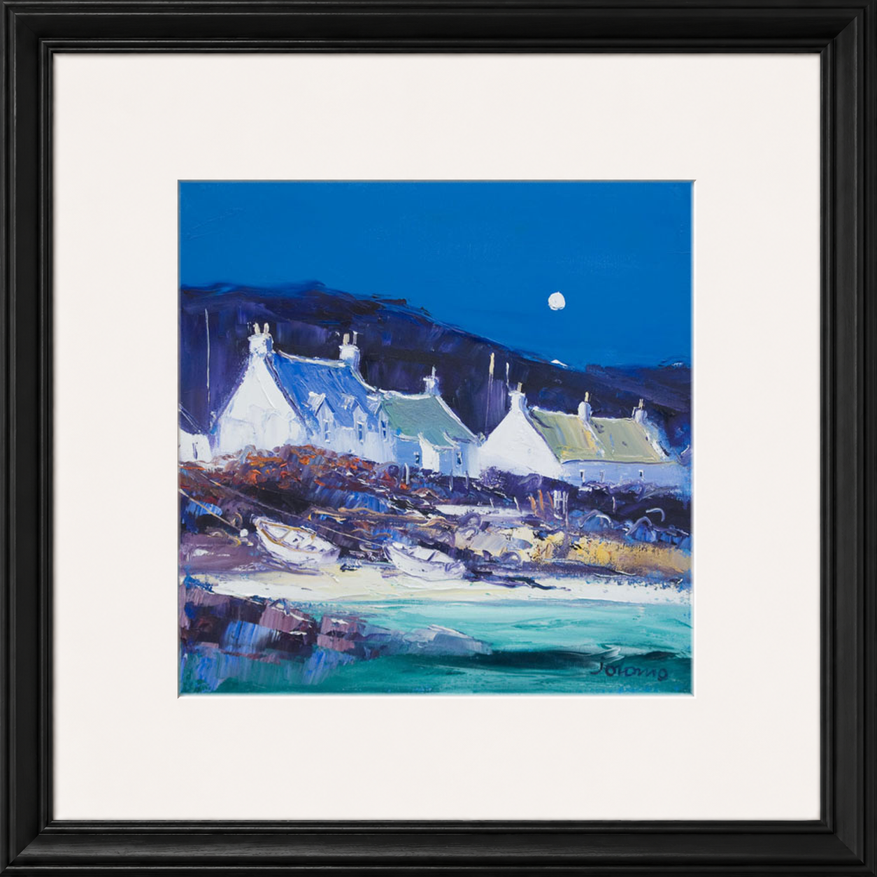 Moon over the Village, Iona by John Lowrie Morrison (Jolomo)