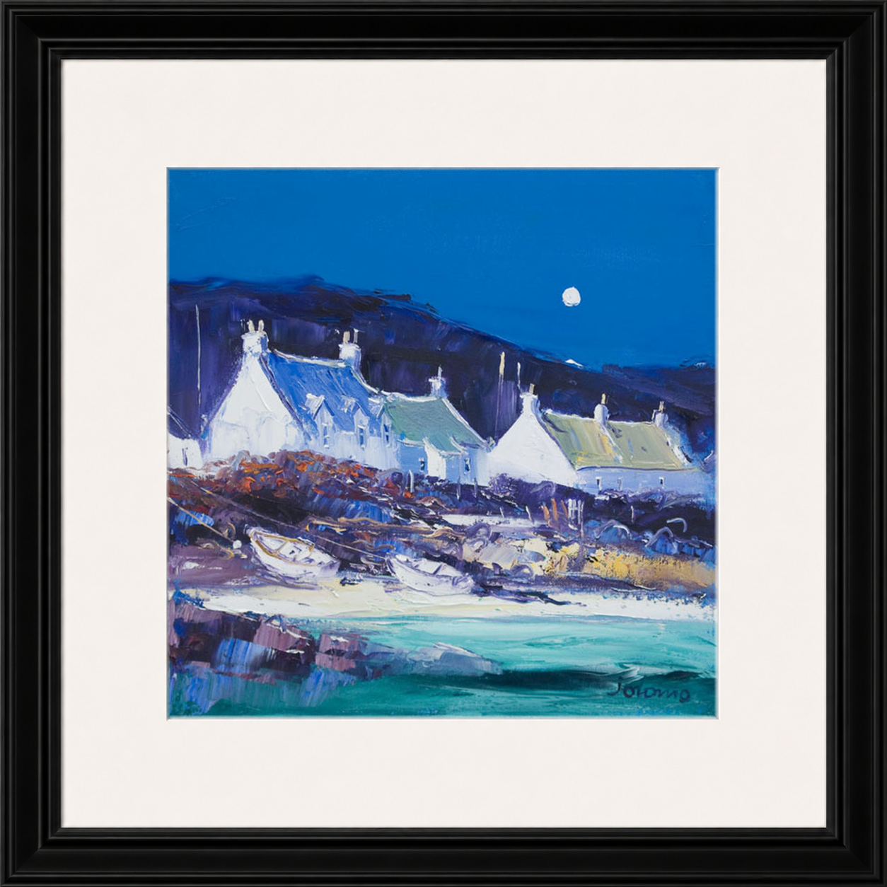 Moon over the Village, Iona by John Lowrie Morrison (Jolomo)