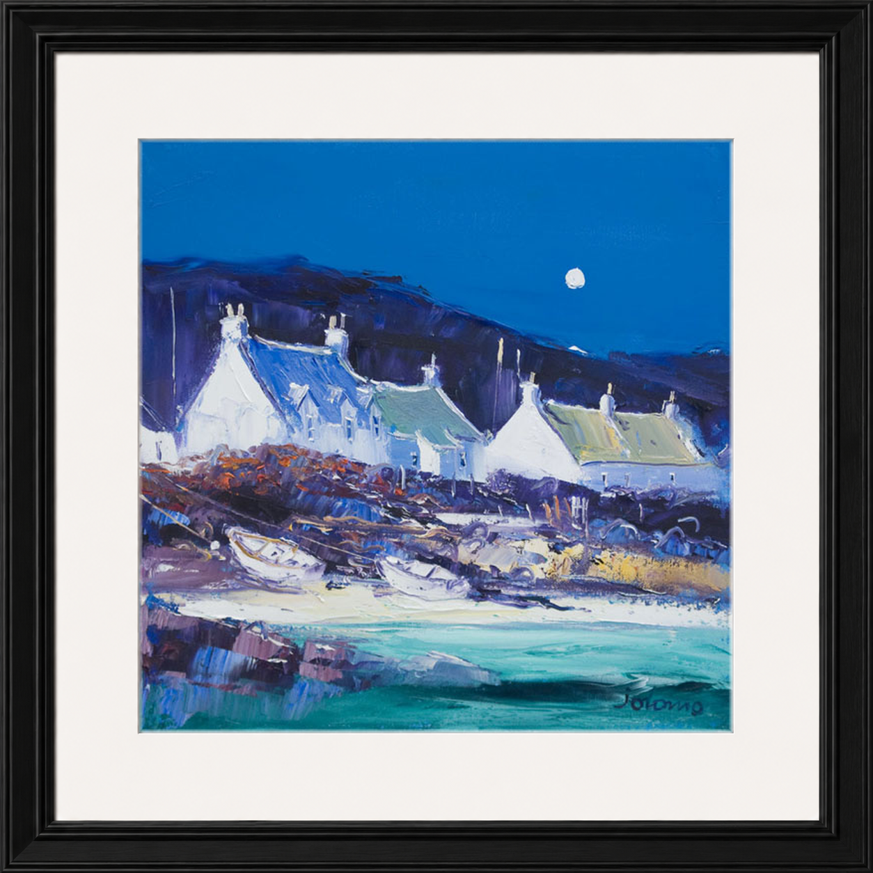 Moon over the Village, Iona by John Lowrie Morrison (Jolomo)
