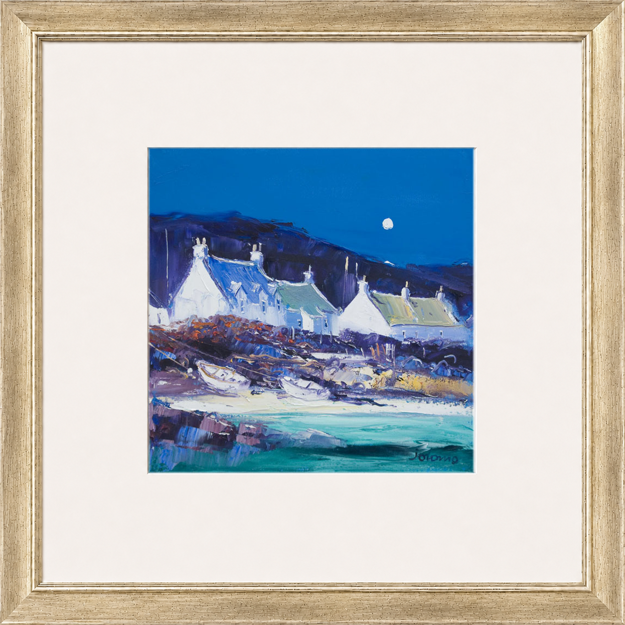 Moon over the Village, Iona by John Lowrie Morrison (Jolomo)