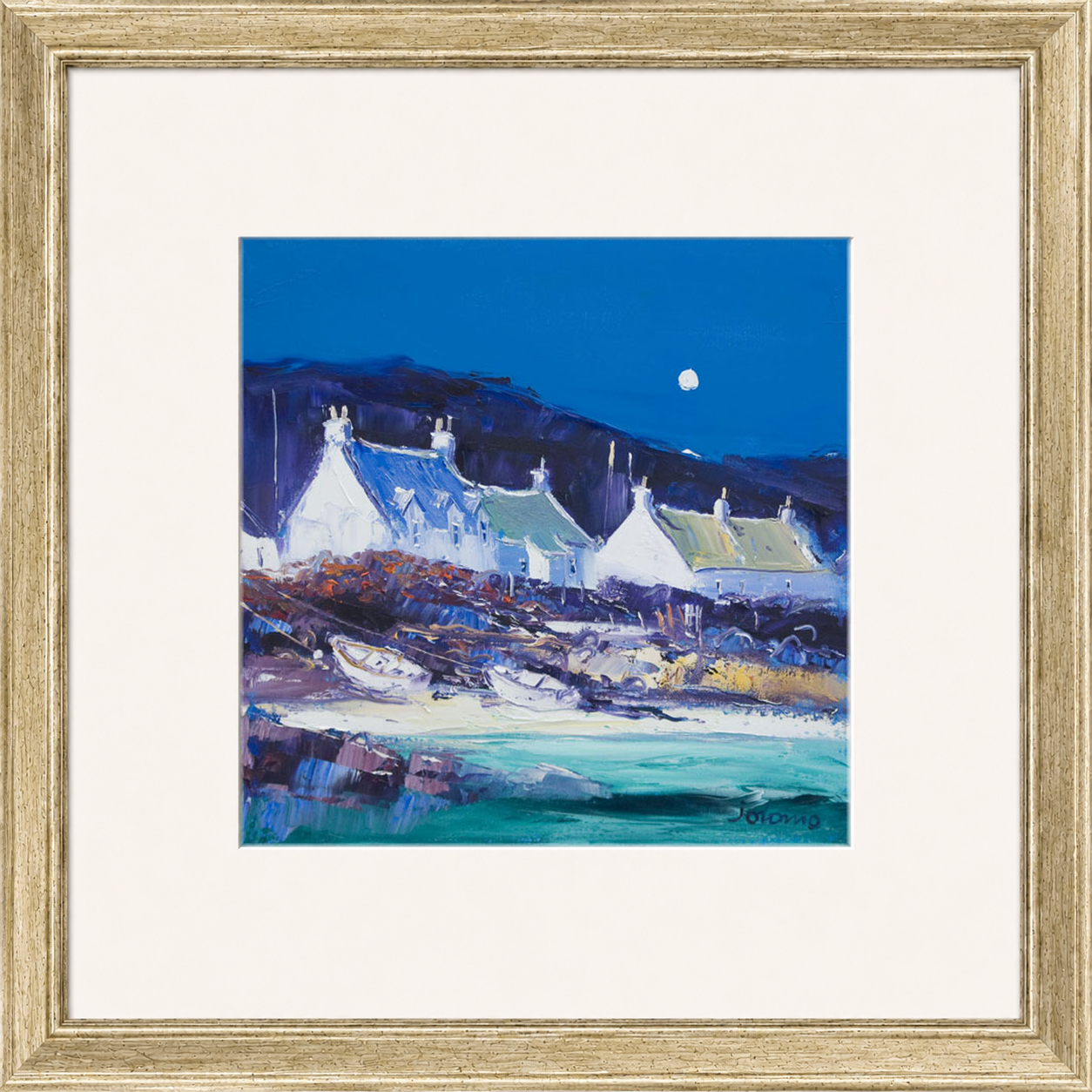 Moon over the Village, Iona by John Lowrie Morrison (Jolomo)