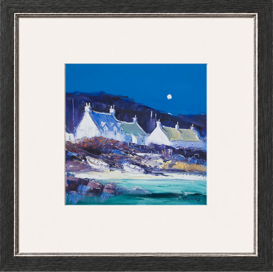 Moon over the Village, Iona by John Lowrie Morrison (Jolomo)