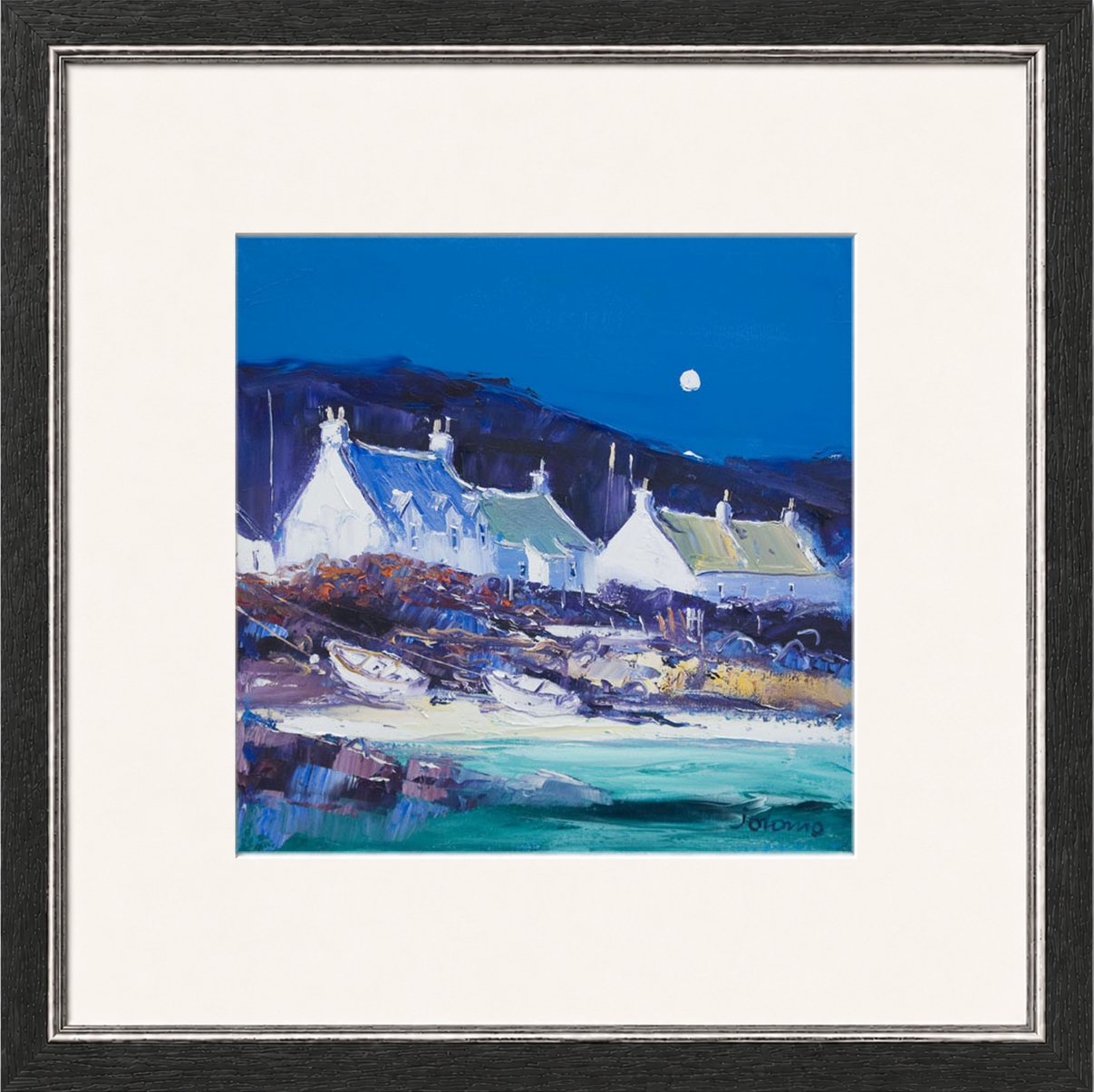 Moon over the Village, Iona by John Lowrie Morrison (Jolomo)