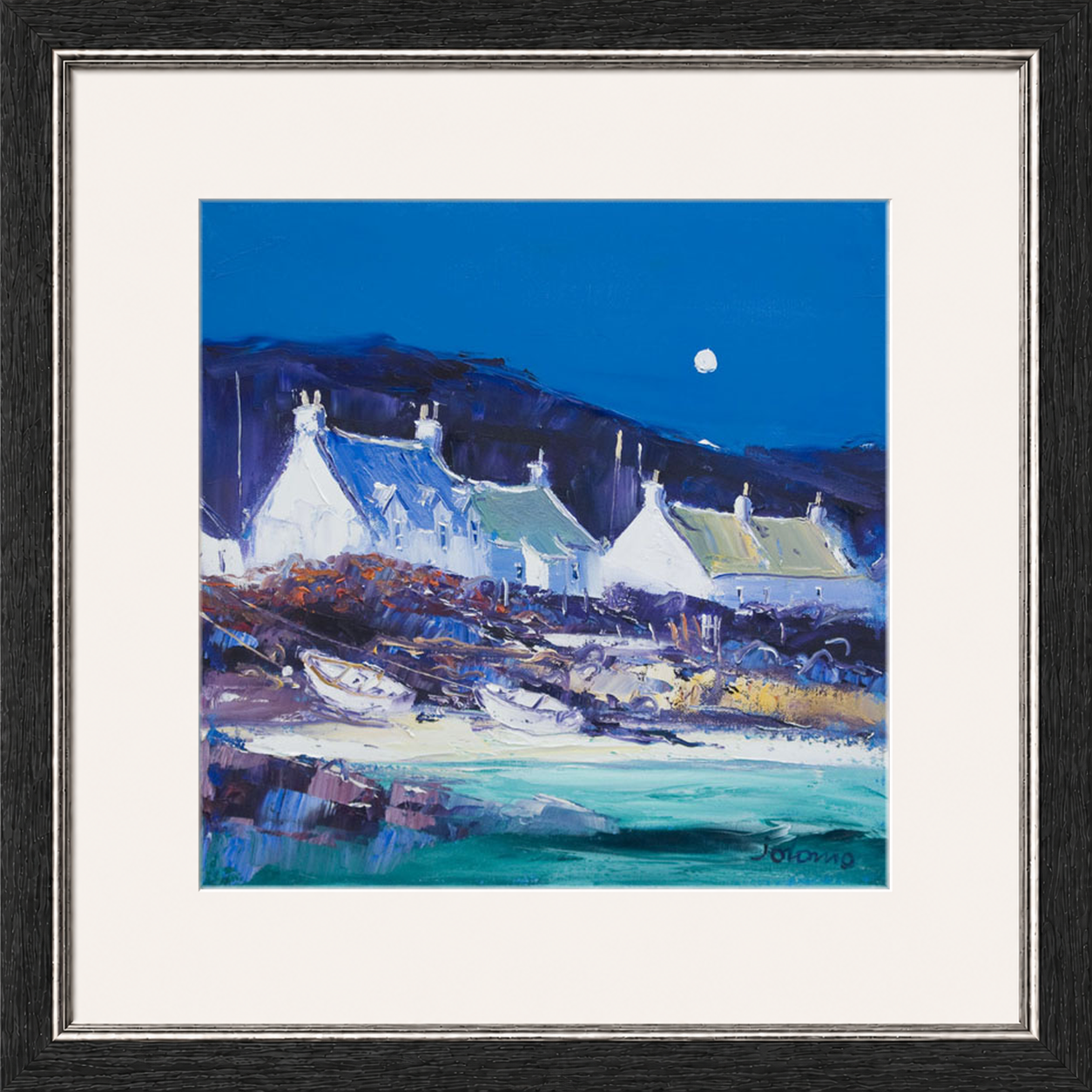 Moon over the Village, Iona by John Lowrie Morrison (Jolomo)