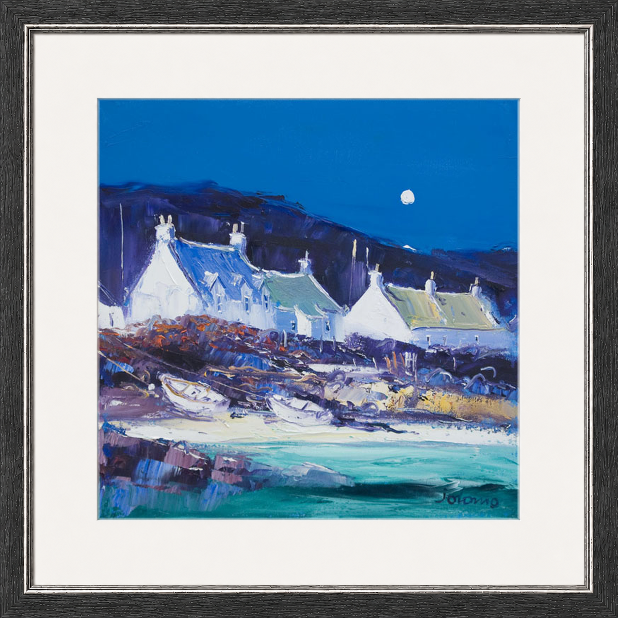 Moon over the Village, Iona by John Lowrie Morrison (Jolomo)