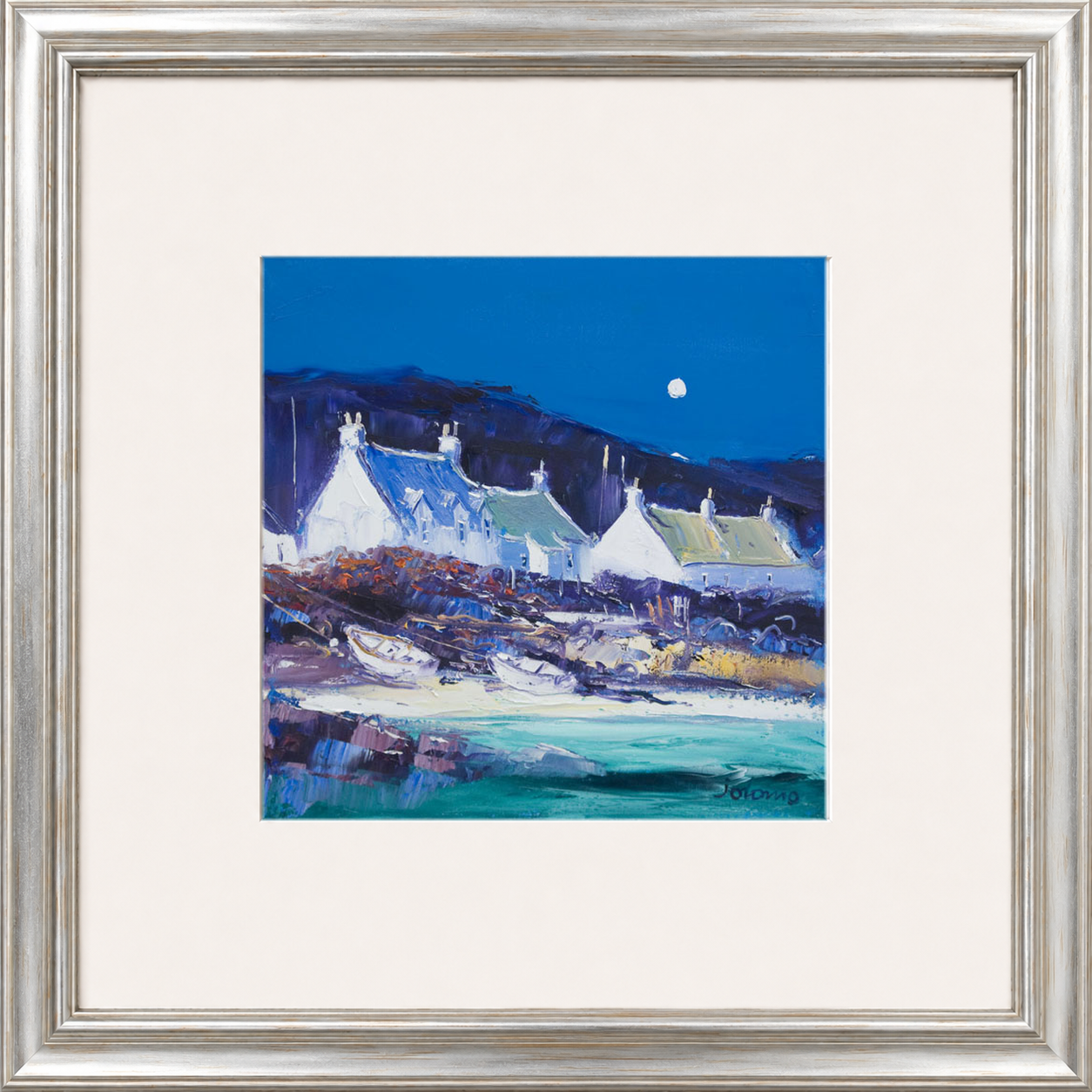 Moon over the Village, Iona by John Lowrie Morrison (Jolomo)