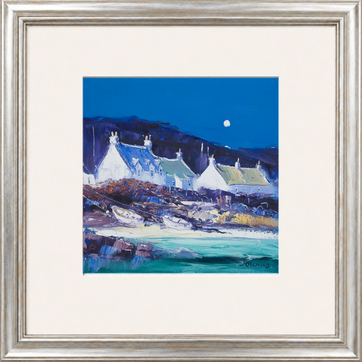 Moon over the Village, Iona by John Lowrie Morrison (Jolomo)
