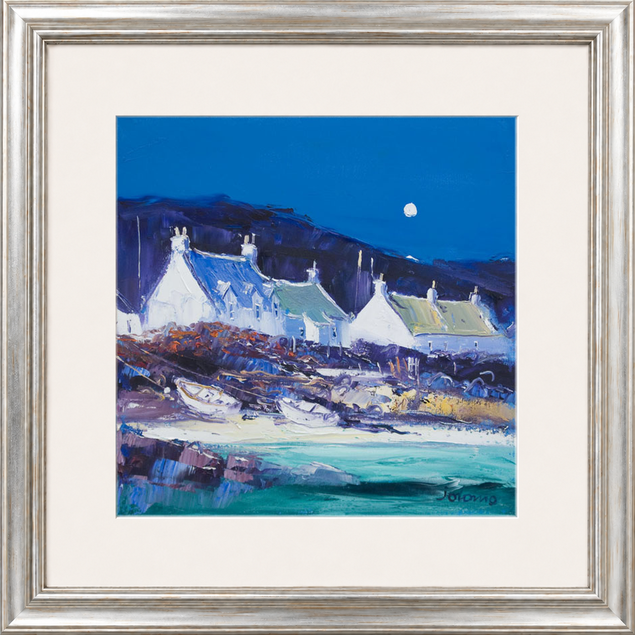 Moon over the Village, Iona by John Lowrie Morrison (Jolomo)