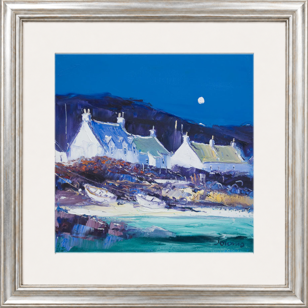 Moon over the Village, Iona by John Lowrie Morrison (Jolomo)
