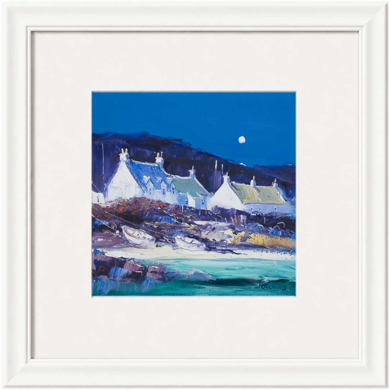 Moon over the Village, Iona by John Lowrie Morrison (Jolomo)